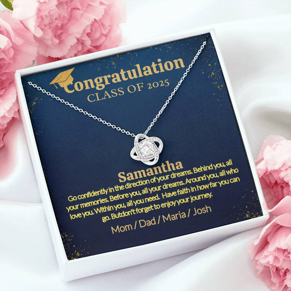 A Personalized Necklace for a Graduate, Your Love Woman