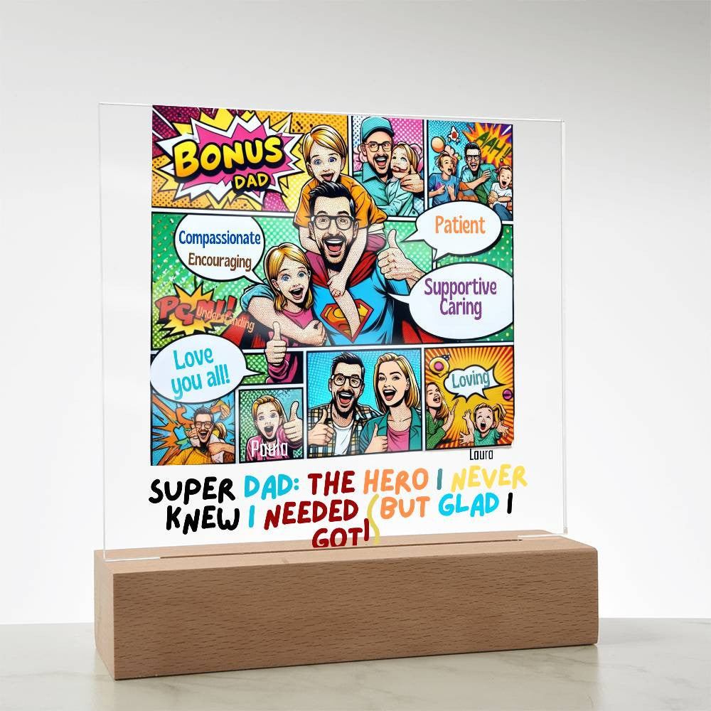 Personalized Acrylic Plaque for Step Dads