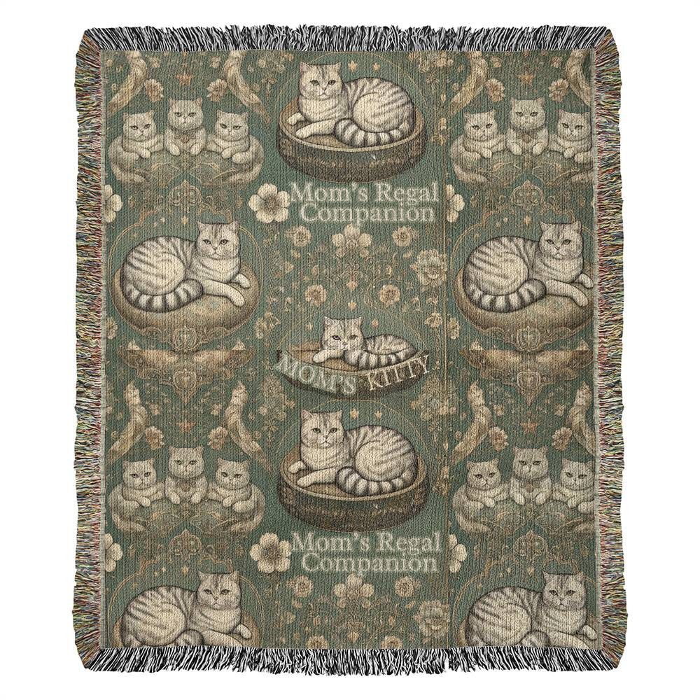 Personalized Cat Mom Christmas Heirloom Blanket Custom Name Exotic Scottish Shorthair Throw Bundle