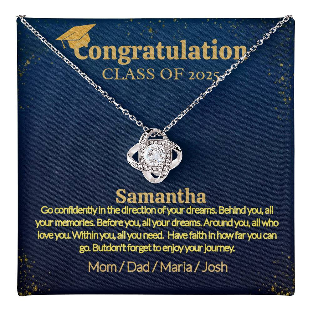A Personalized Necklace for a Graduate, Your Love Woman