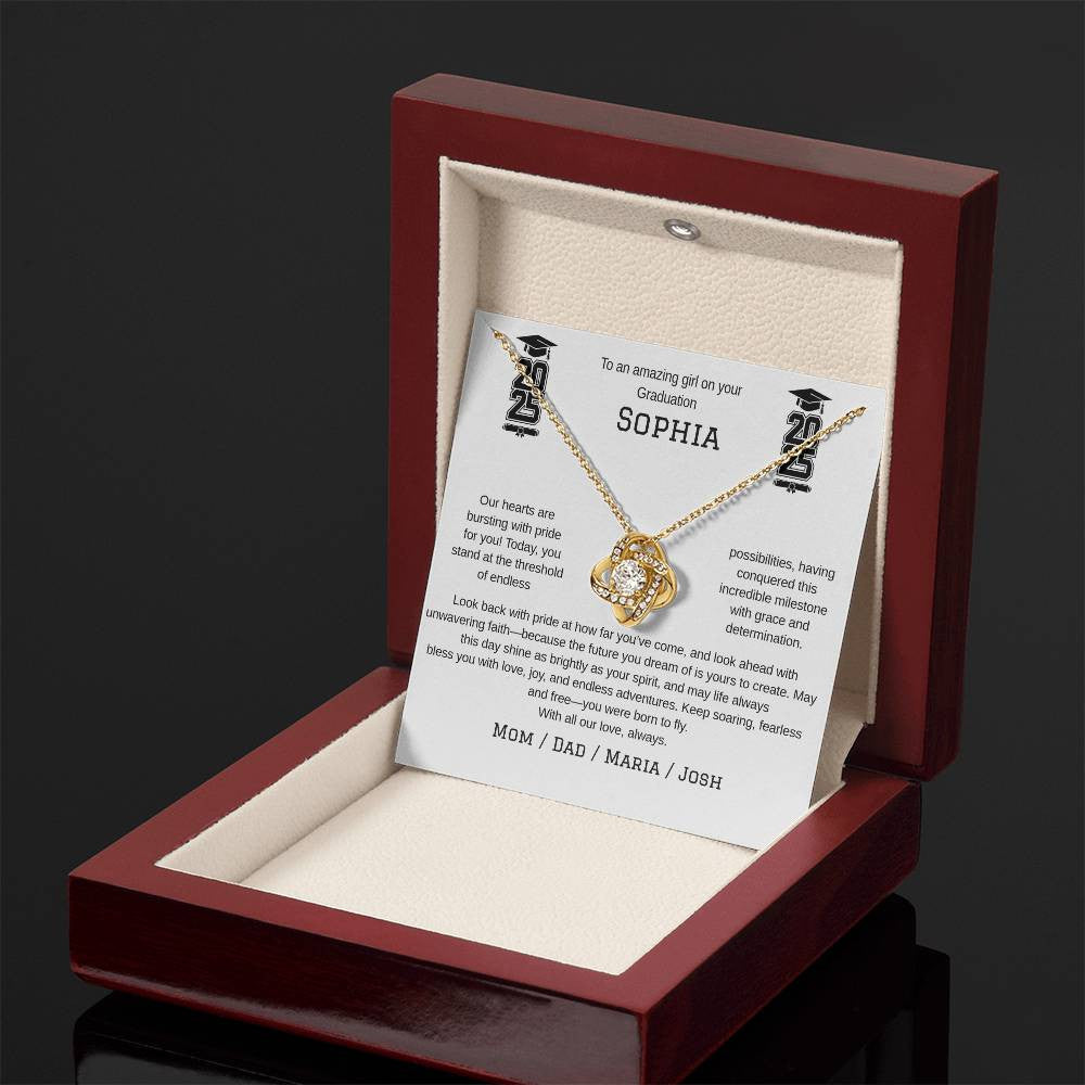 A Grduation Necklace Gift for Your Woman (Yellow & White Gold Variants)
