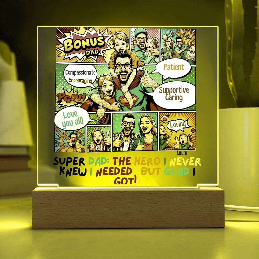 Personalized Acrylic Plaque for Step Dads