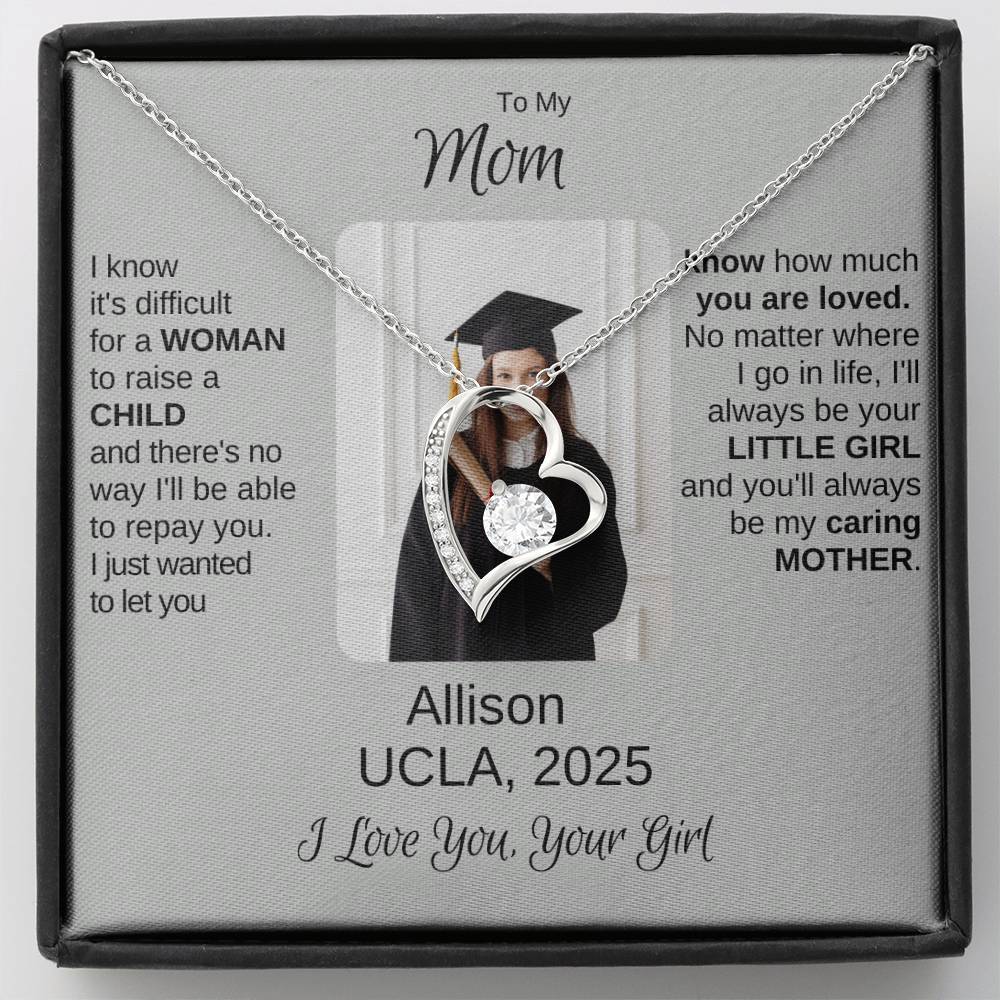 A Personalized Graduation Necklace for Mom