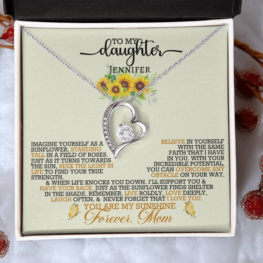Forever Love Necklace with On Demand Message Card