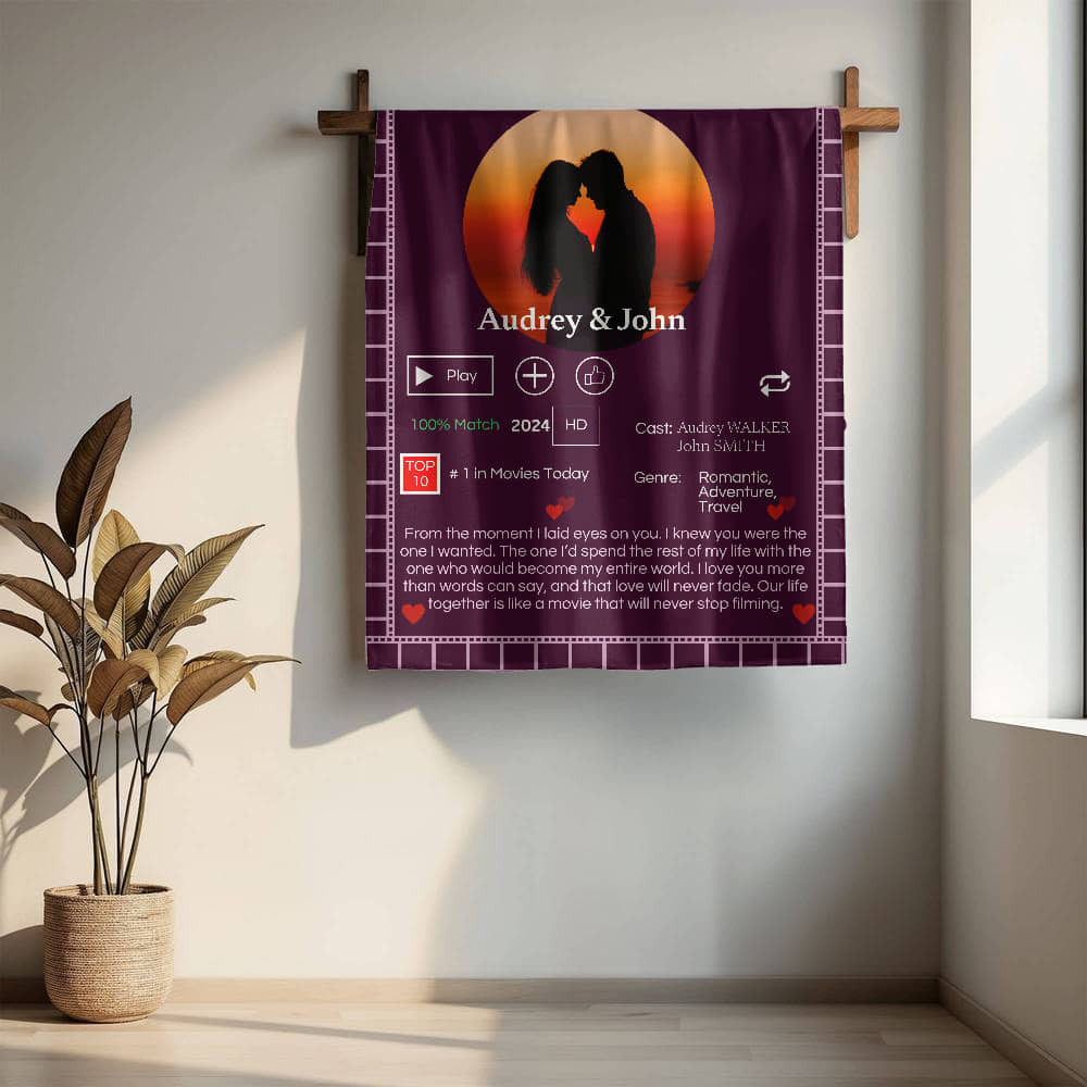A Loveflix Love Sherpa or Fleece Blanket (3:4)