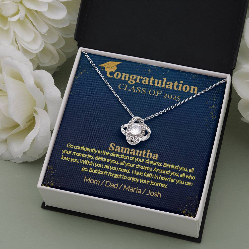 A Personalized Necklace for a Graduate, Your Love Woman