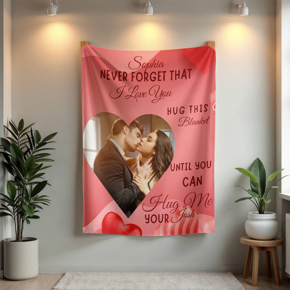 A Personalized Love Sherpa or Fleece Blanket for Your Partner