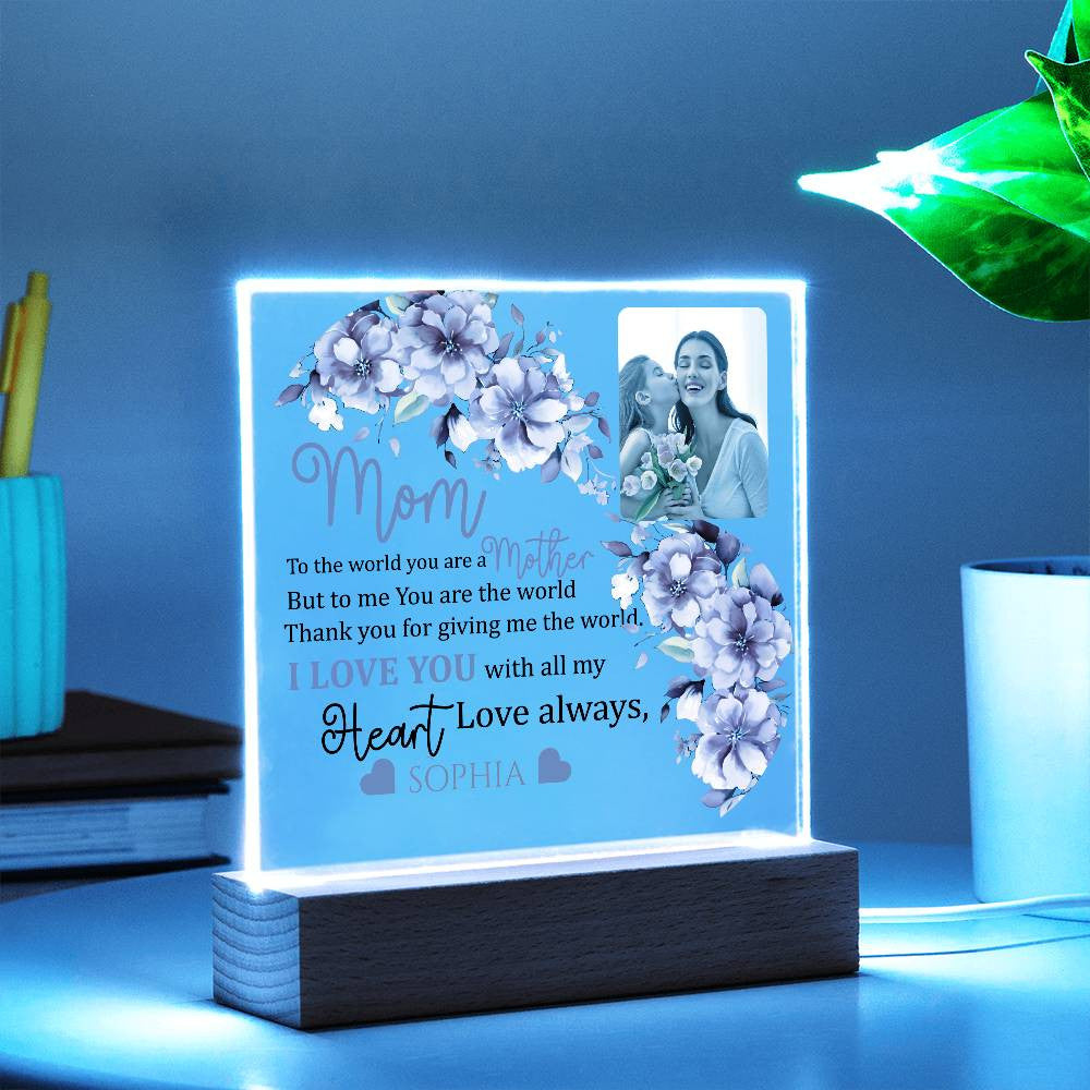 Personalized Mom and Daughter Acrylic Plaque
