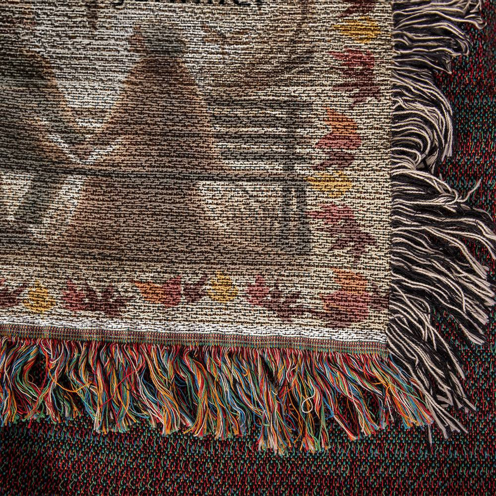 In the park Heirloom Woven Blanket for Wife from husband
