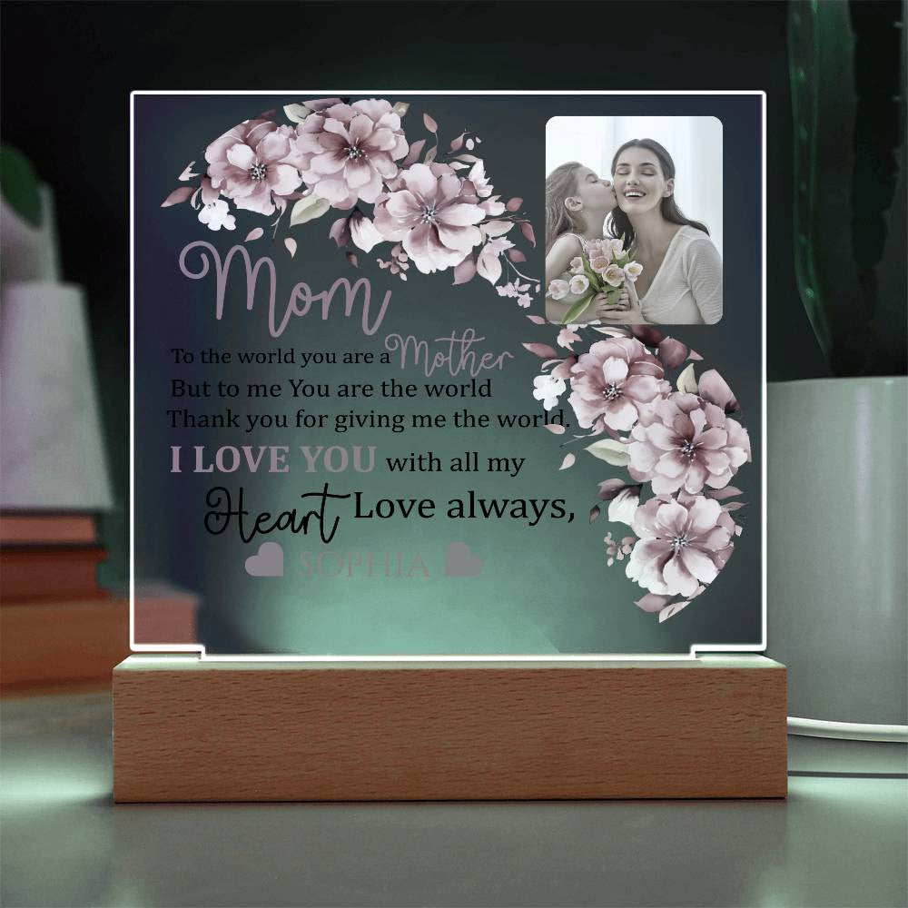 Personalized Mom and Daughter Acrylic Plaque