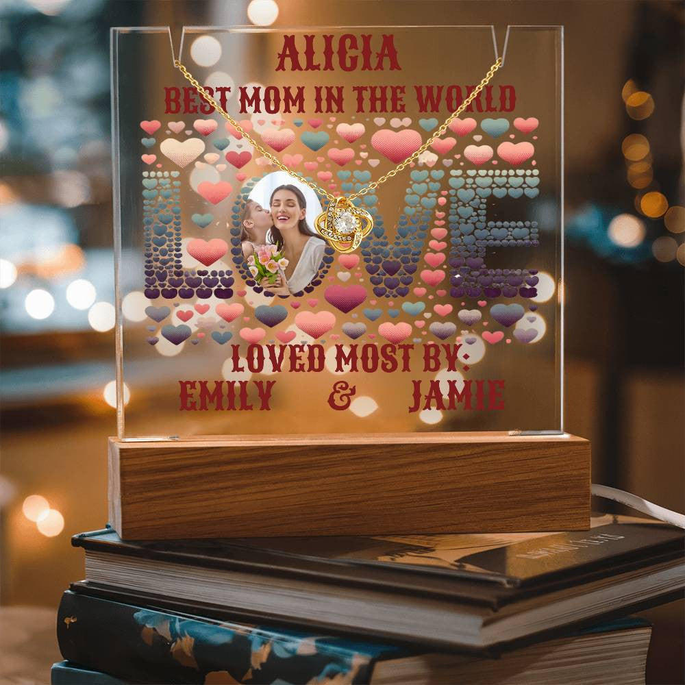 A Love Custom Keepsake Acrylic Bundle Gift for Mom