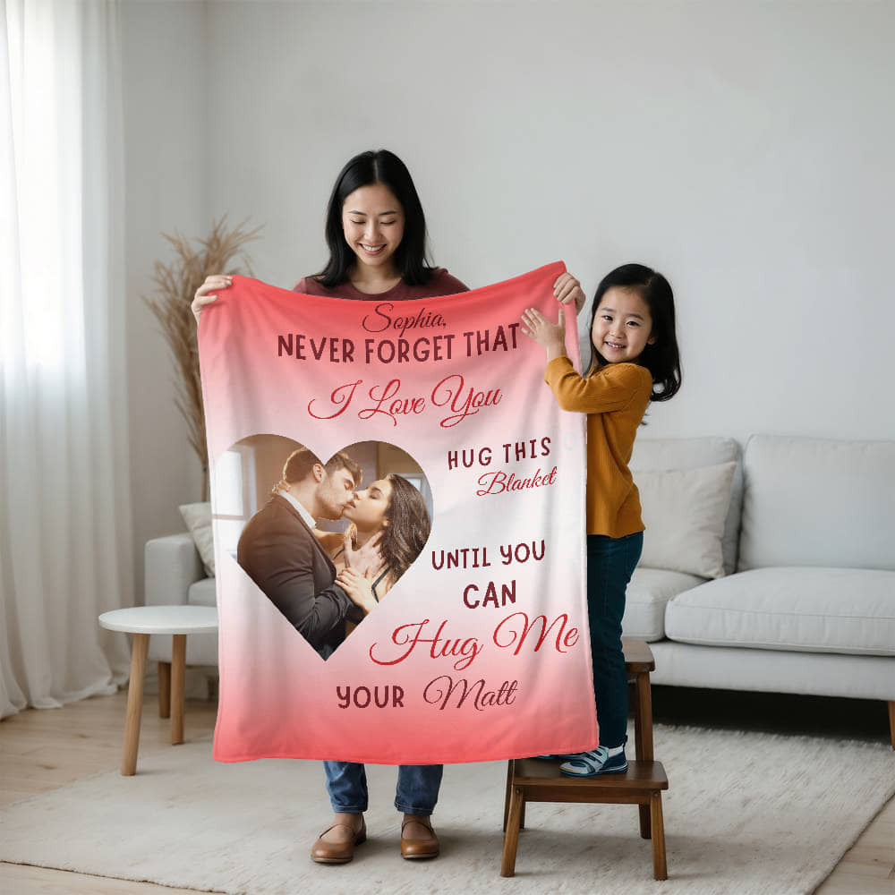 A PersonalizedSherpa Fleece Blanket (3:4)