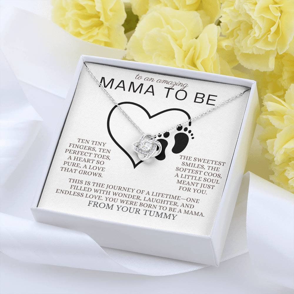 A Love Necklace from a Bump to a Future Mom.