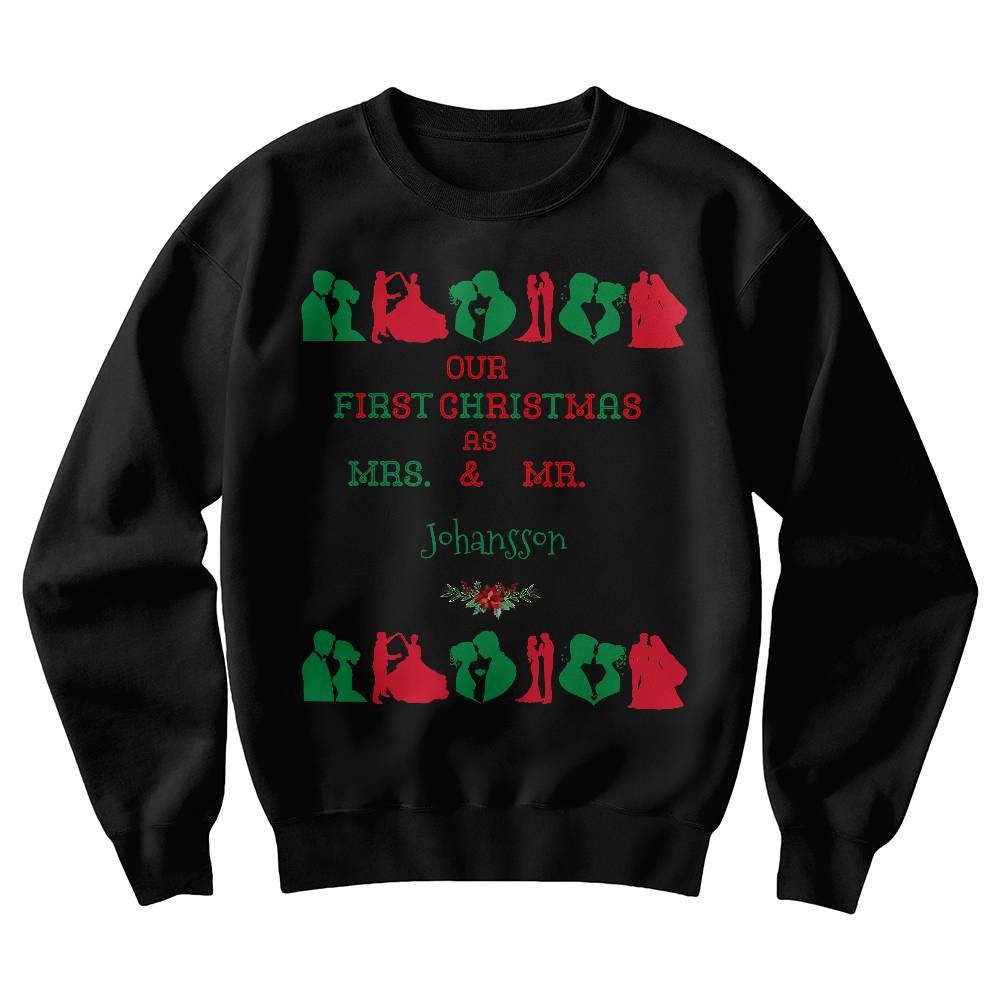 Personalized Our First Christmas Sweetshirt