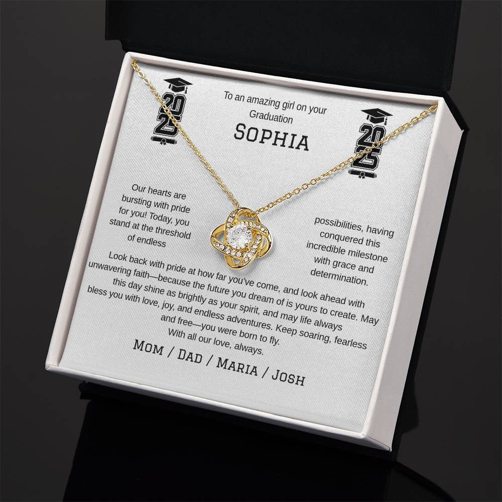 A Grduation Necklace Gift for Your Woman (Yellow & White Gold Variants)