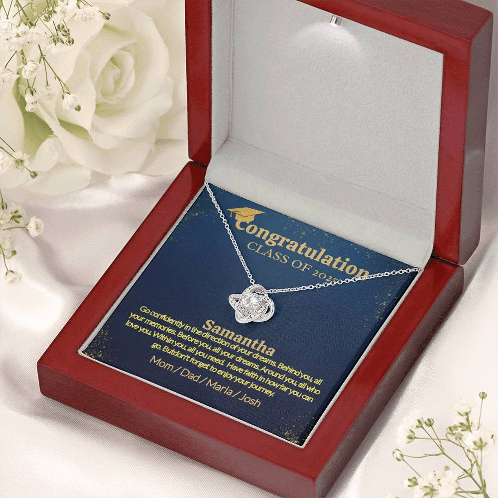 A Personalized Necklace for a Graduate, Your Love Woman