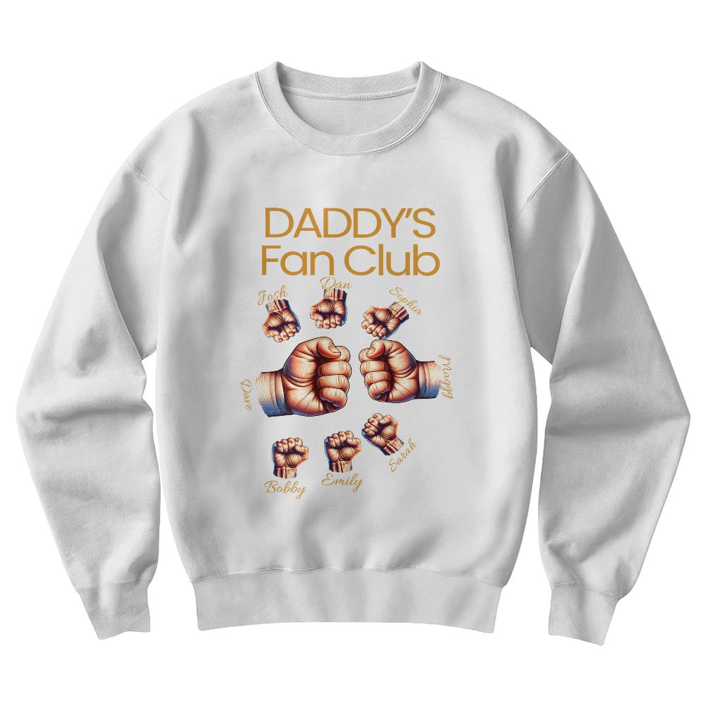Daddy's Fan Club Family Bundle Crewneck Tees