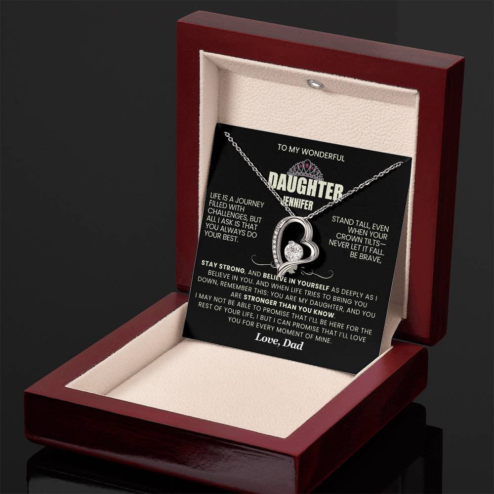 Forever Love Necklace with On Demand Message Card