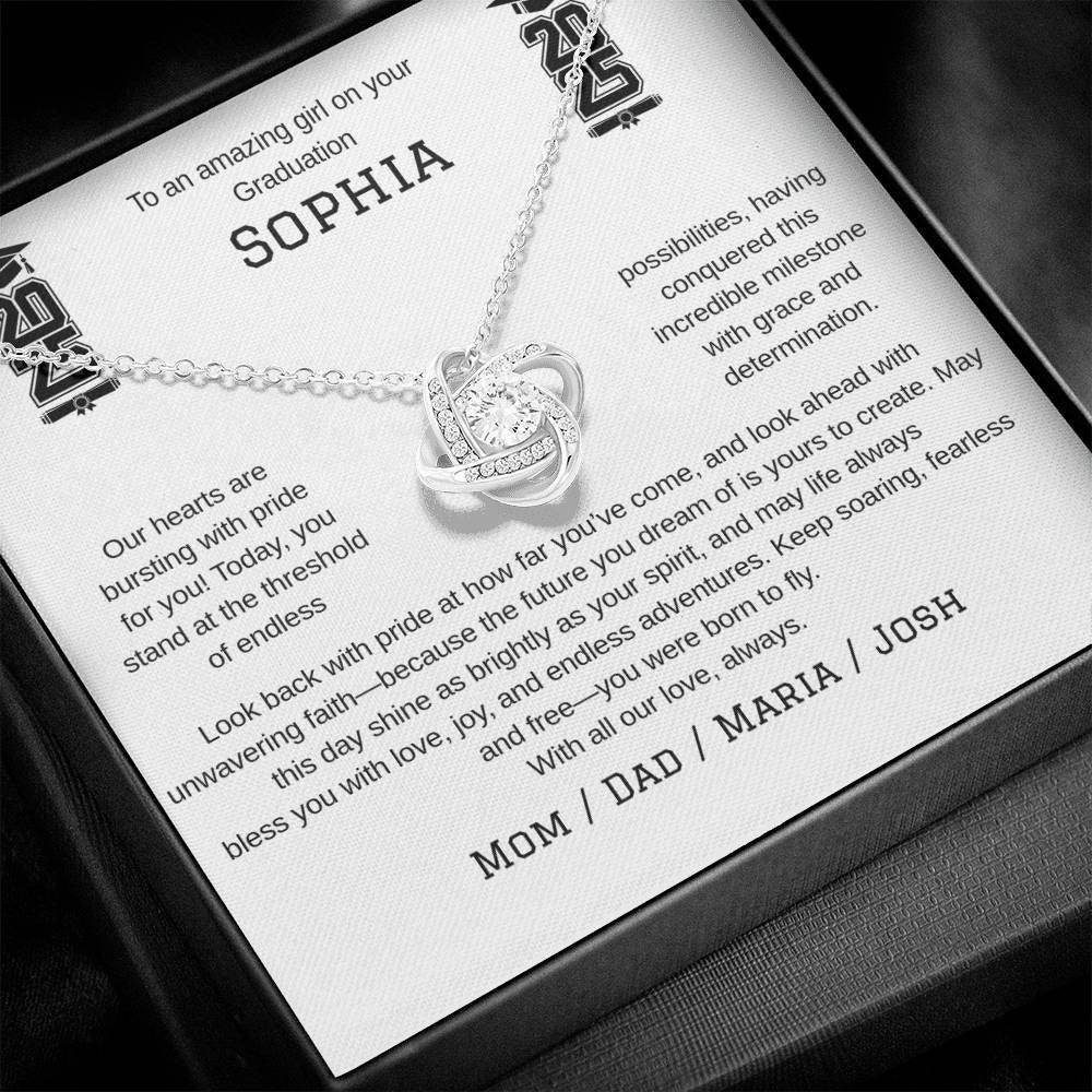 A Grduation Necklace Gift for Your Woman (Yellow & White Gold Variants)