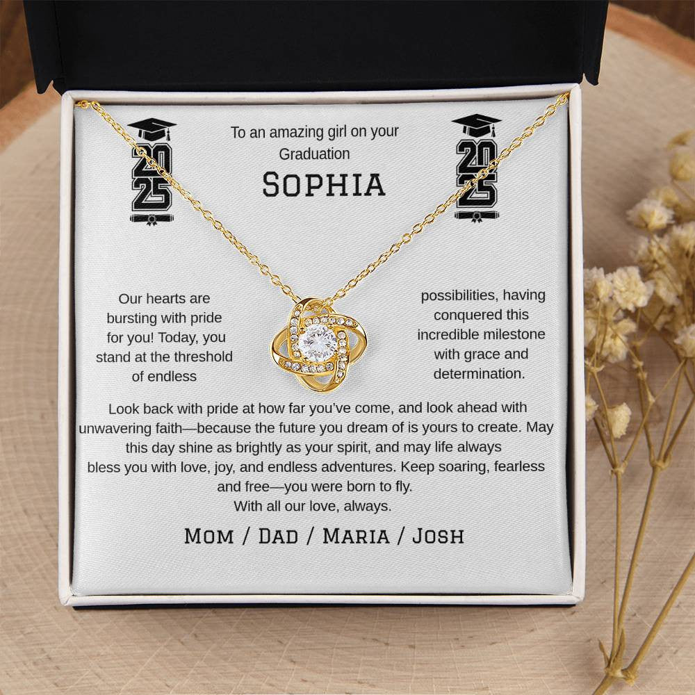 A Grduation Necklace Gift for Your Woman (Yellow & White Gold Variants)