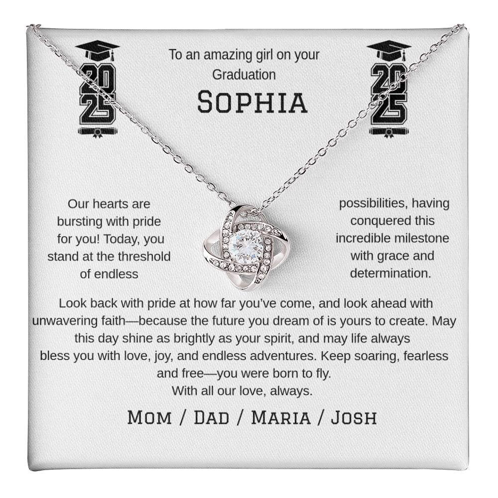 A Grduation Necklace Gift for Your Woman (Yellow & White Gold Variants)