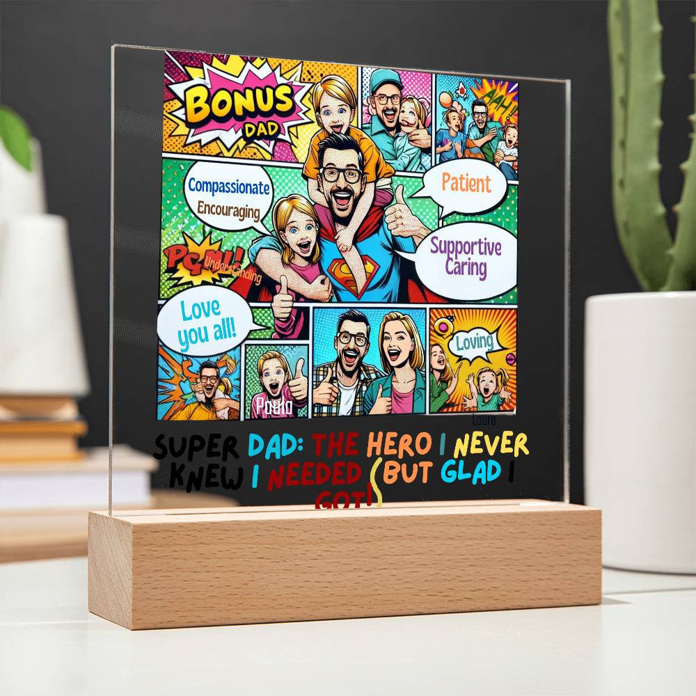 Personalized Acrylic Plaque for Step Dads