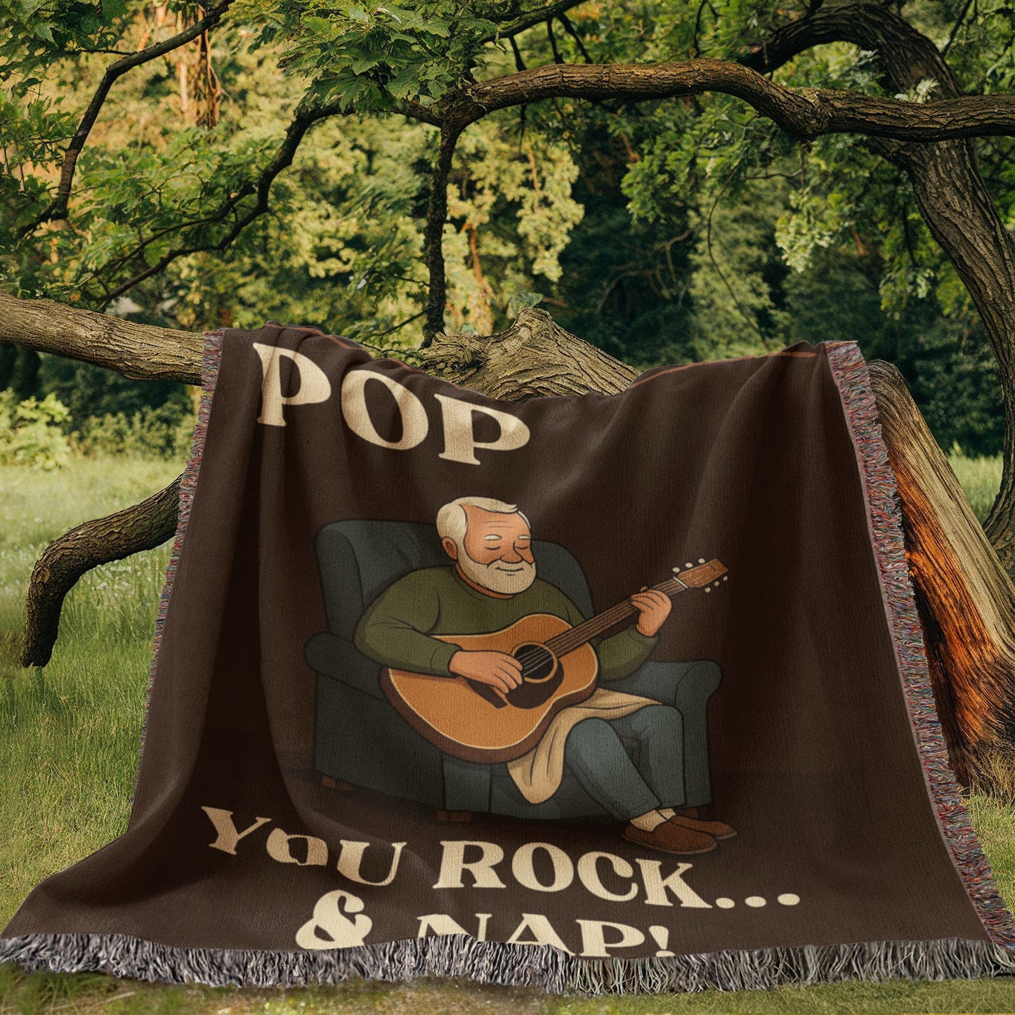 Custom Pop Sherpa Fleece Woven Love Blanket