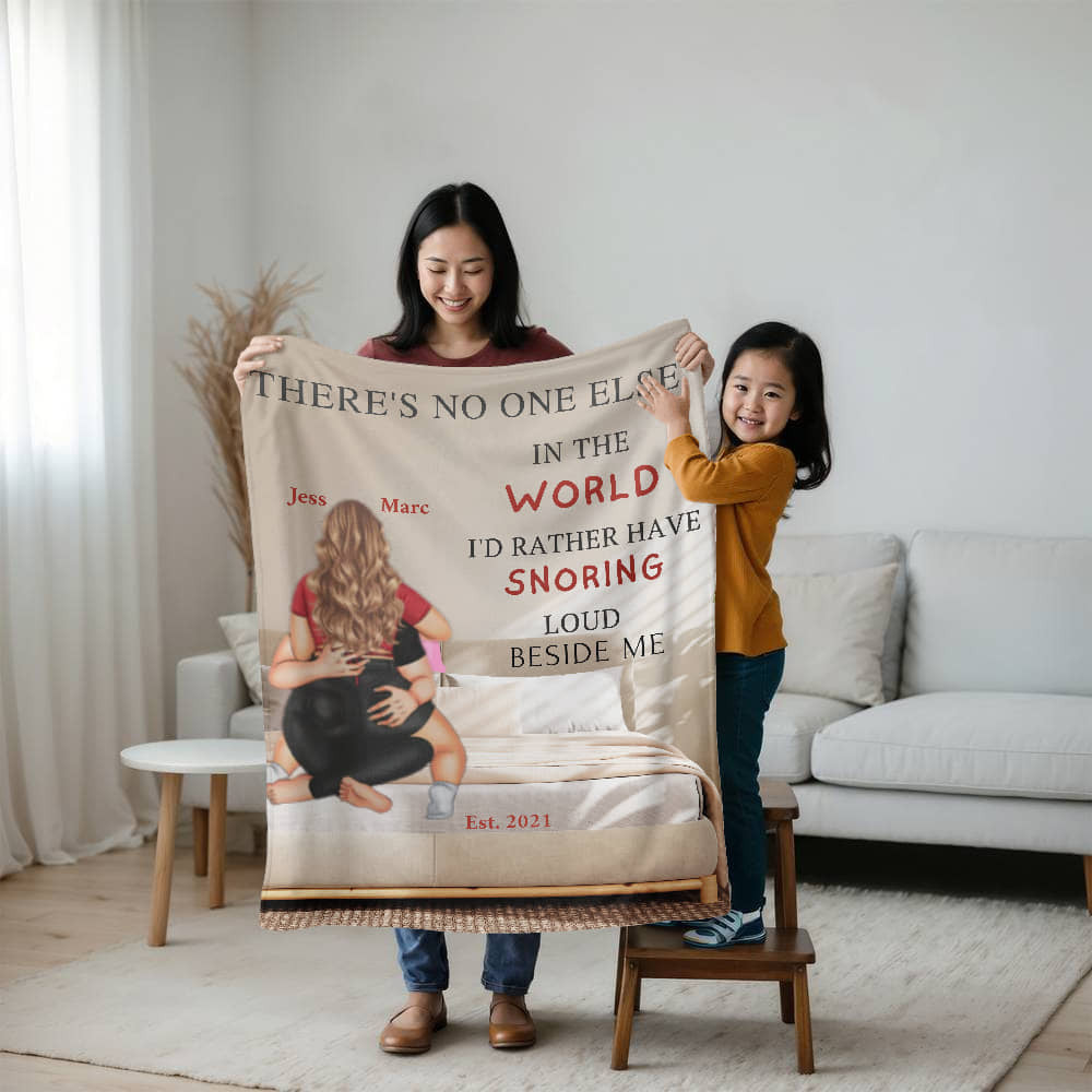 A Personalized Love Sherpa or Fleece Blanket