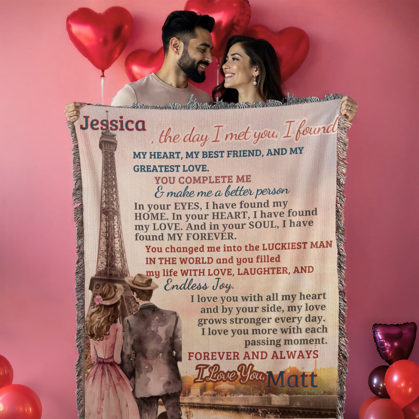 A Letter to my Love: My Wife, Girlfriend, Life Partner, a Sherpa, Fleece or Woven Blanket