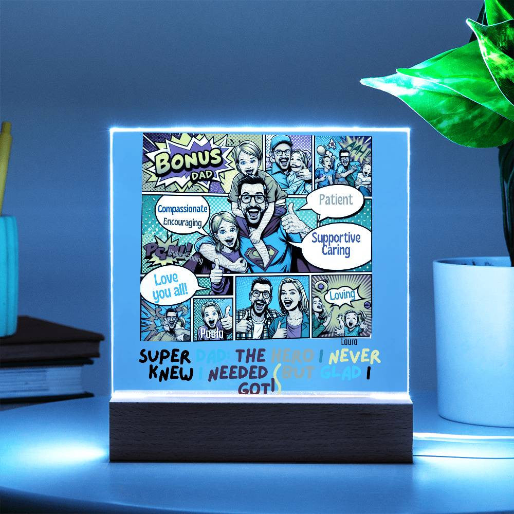 Personalized Acrylic Plaque for Step Dads