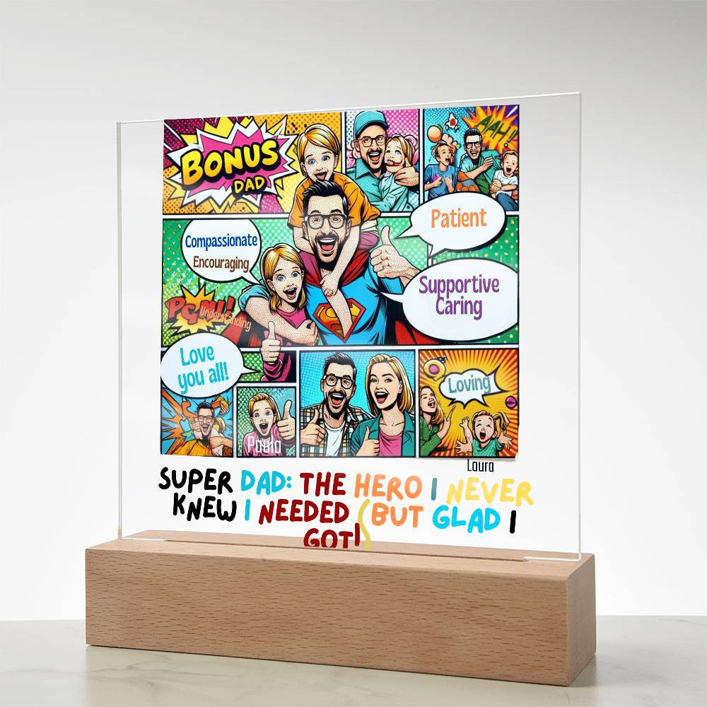 Personalized Acrylic Plaque for Step Dads