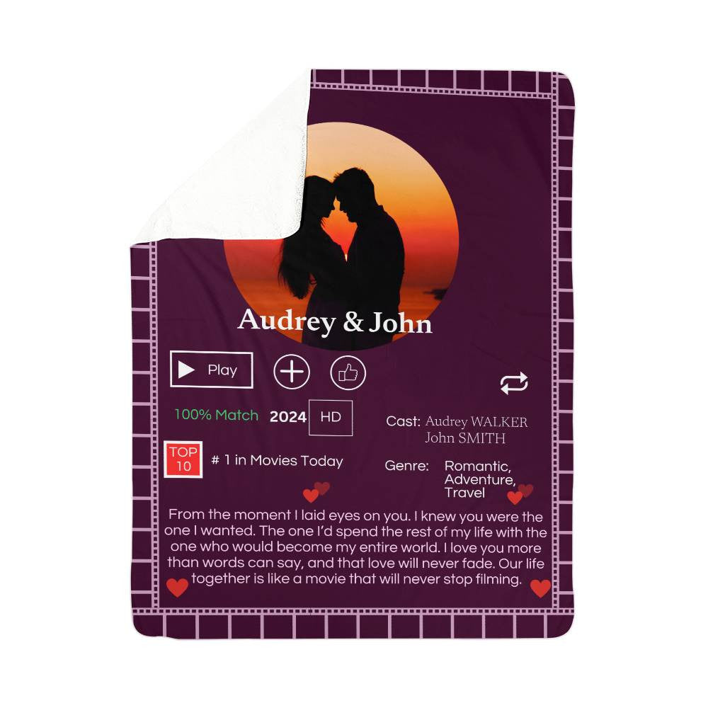 A Loveflix Love Sherpa or Fleece Blanket (3:4)