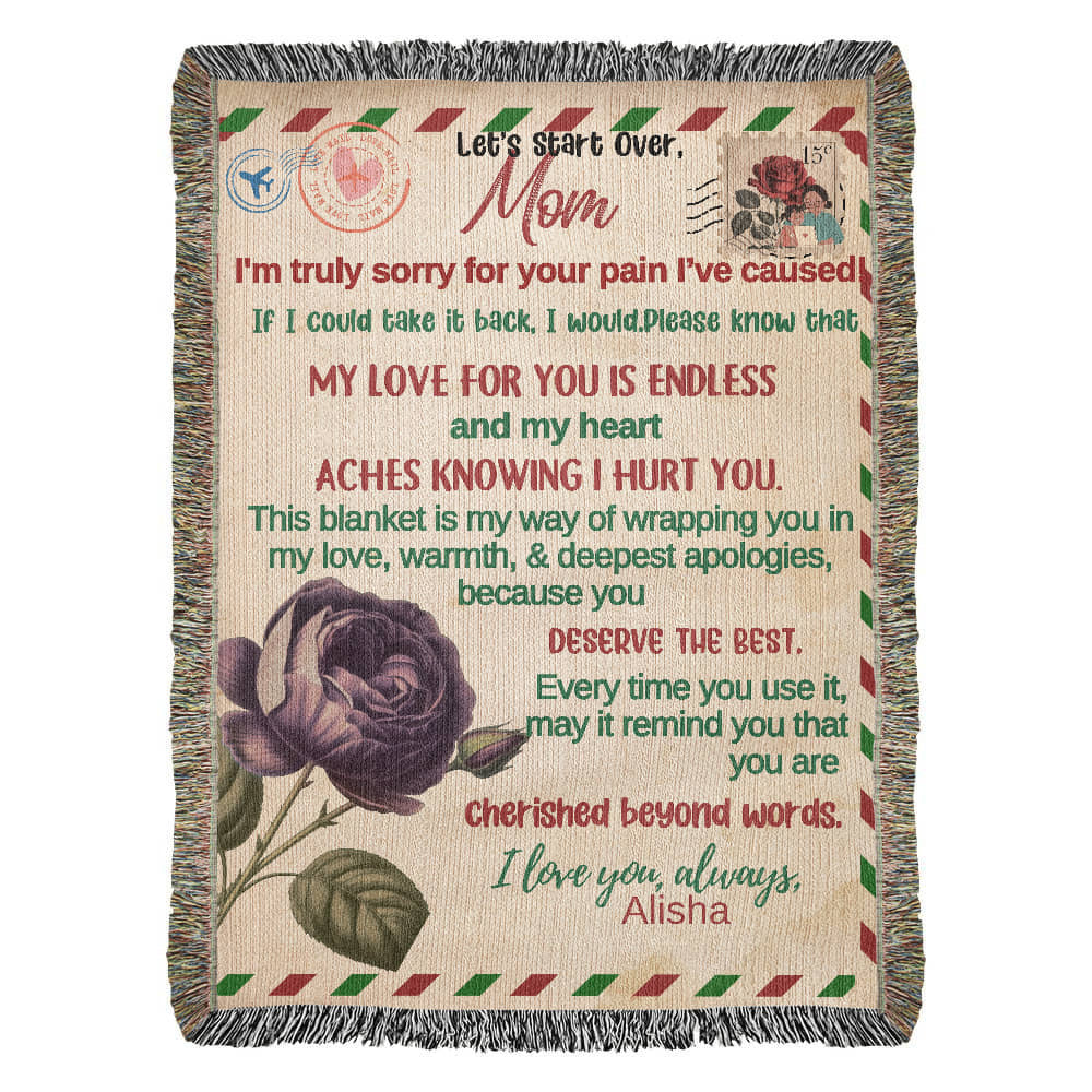 Apology Blanket for Mom