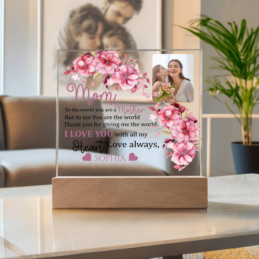 Personalized Mom and Daughter Acrylic Plaque