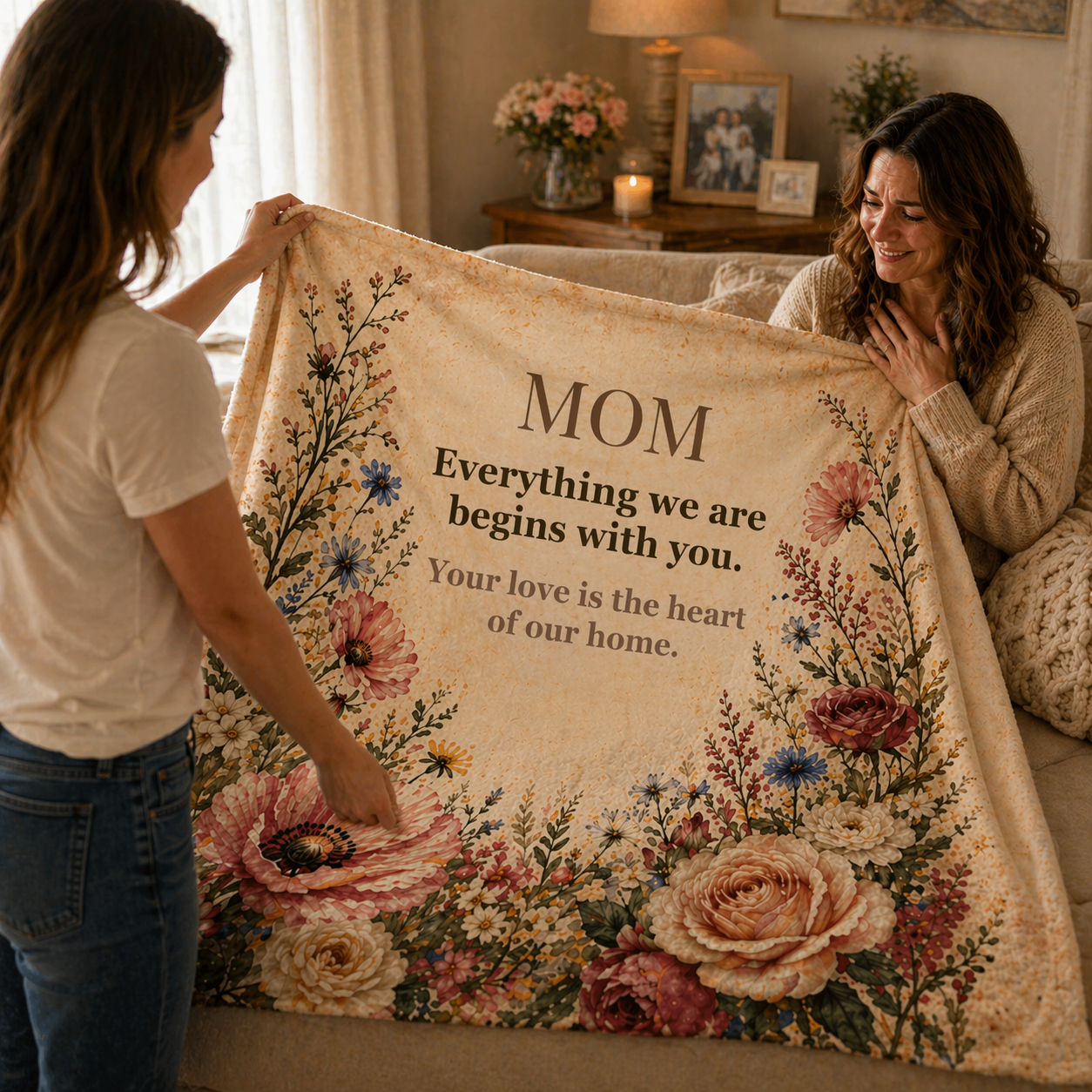Mom Blanket – “Everything” | Ultra-Soft Sherpa Gift for Mom W2