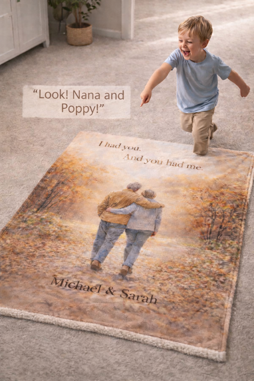 Personalized Couple Legacy Blanket – I Had You and You Had Me
