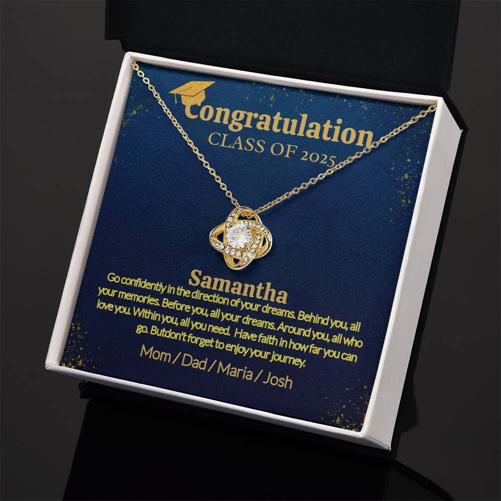 A Personalized Necklace for a Graduate, Your Love Woman