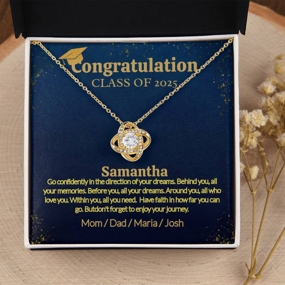 A Personalized Necklace for a Graduate, Your Love Woman