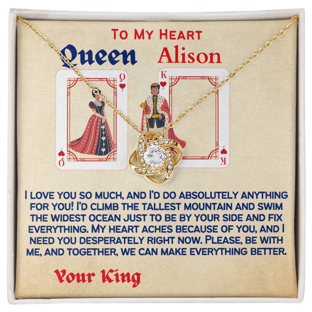 For Wife, Girlfriend, Partner, Sweetheart Gift | Love Gift from Husband, Boyfriend, Personalized Necklace for Wife, Heartfelt Message Card.