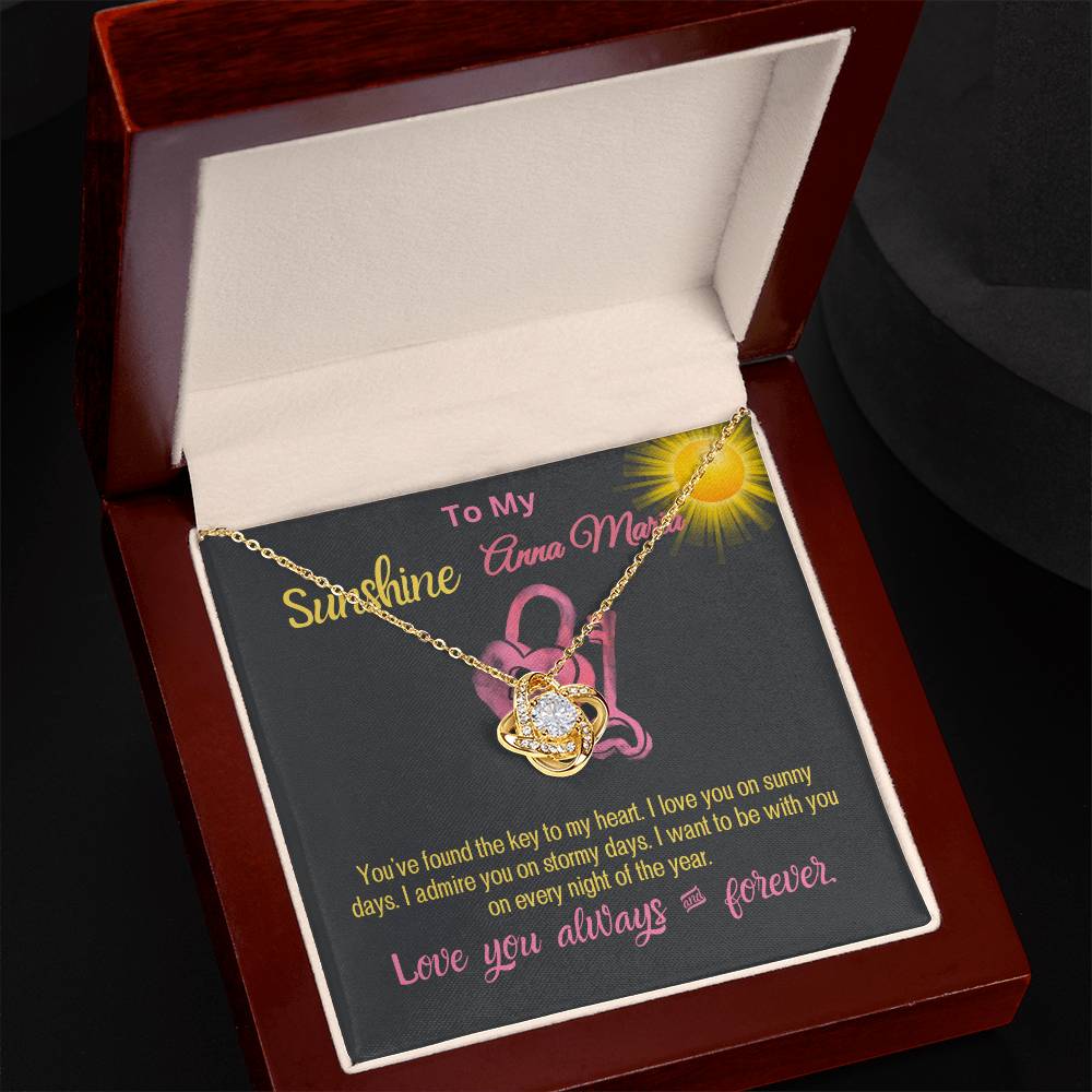 Wife, Girlfriend, Partner, Sweetheart Gift | Love Present from Husband, Boyfriend, Personalized Necklace for wife with Funny message card.