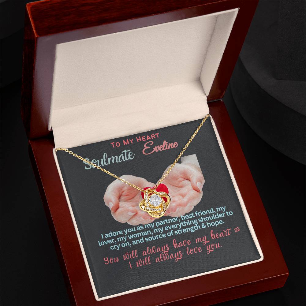 For Wife, Girlfriend, Partner, Sweetheart Gift | Love Gift from Husband, Boyfriend, Personalized Necklace for Wife, Heartfelt Message Card.