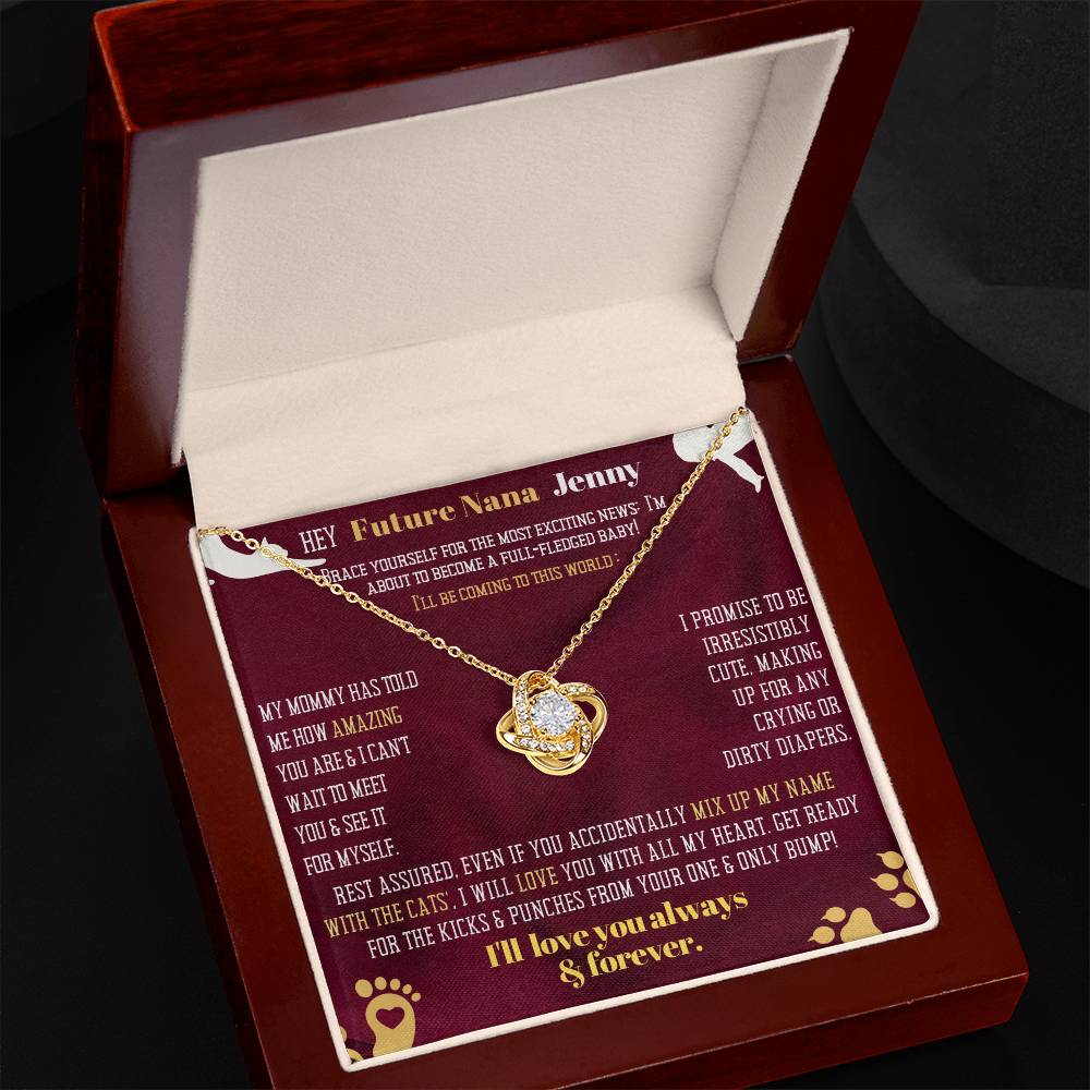 Hey my cat loving Grandma or Nana, brace yourself, because I, your next grandchild will soon come to this world!