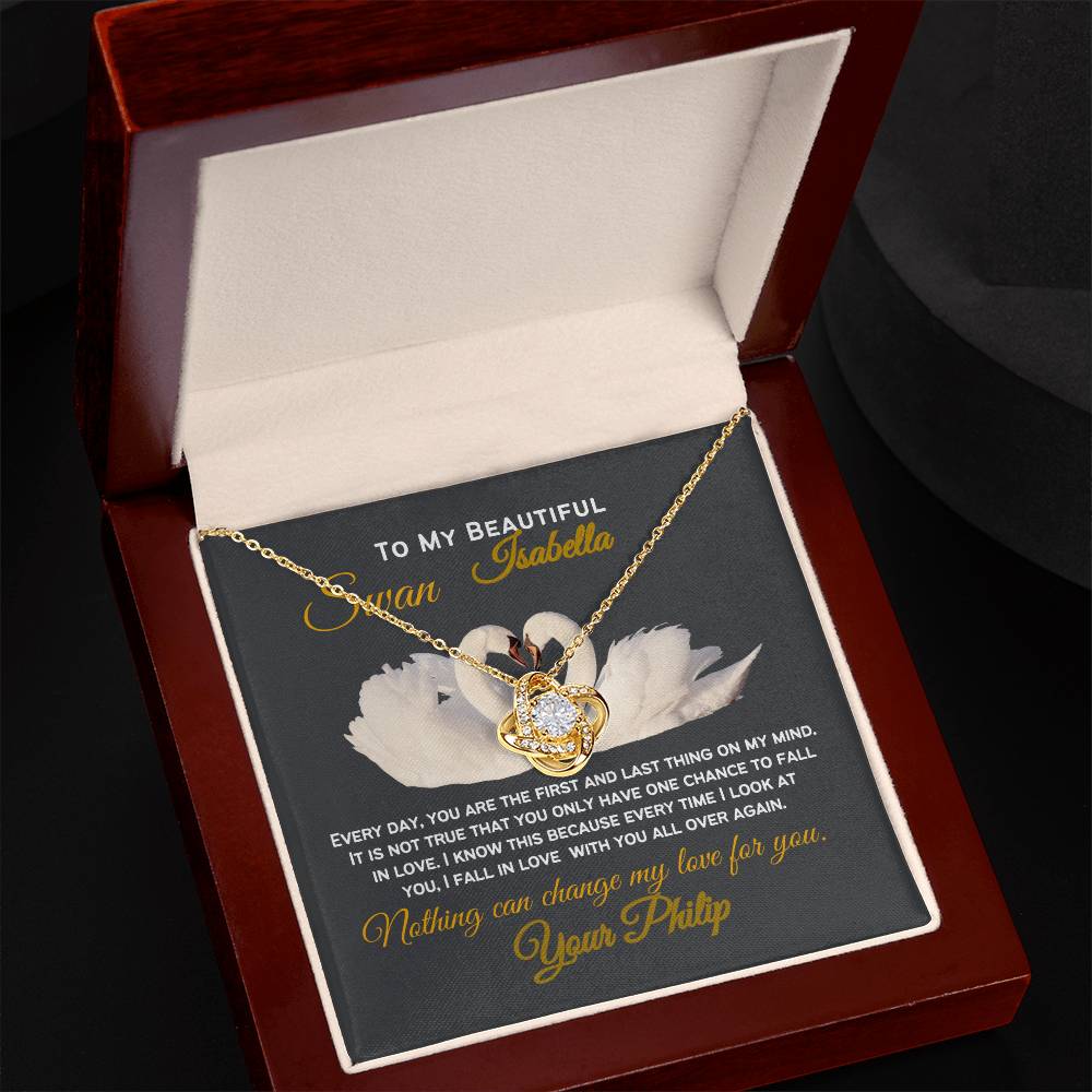 For Wife, Girlfriend, Partner, Sweetheart Gift | Love Gift from Husband, Boyfriend, Personalized Necklace for Wife, Heartfelt Message Card.