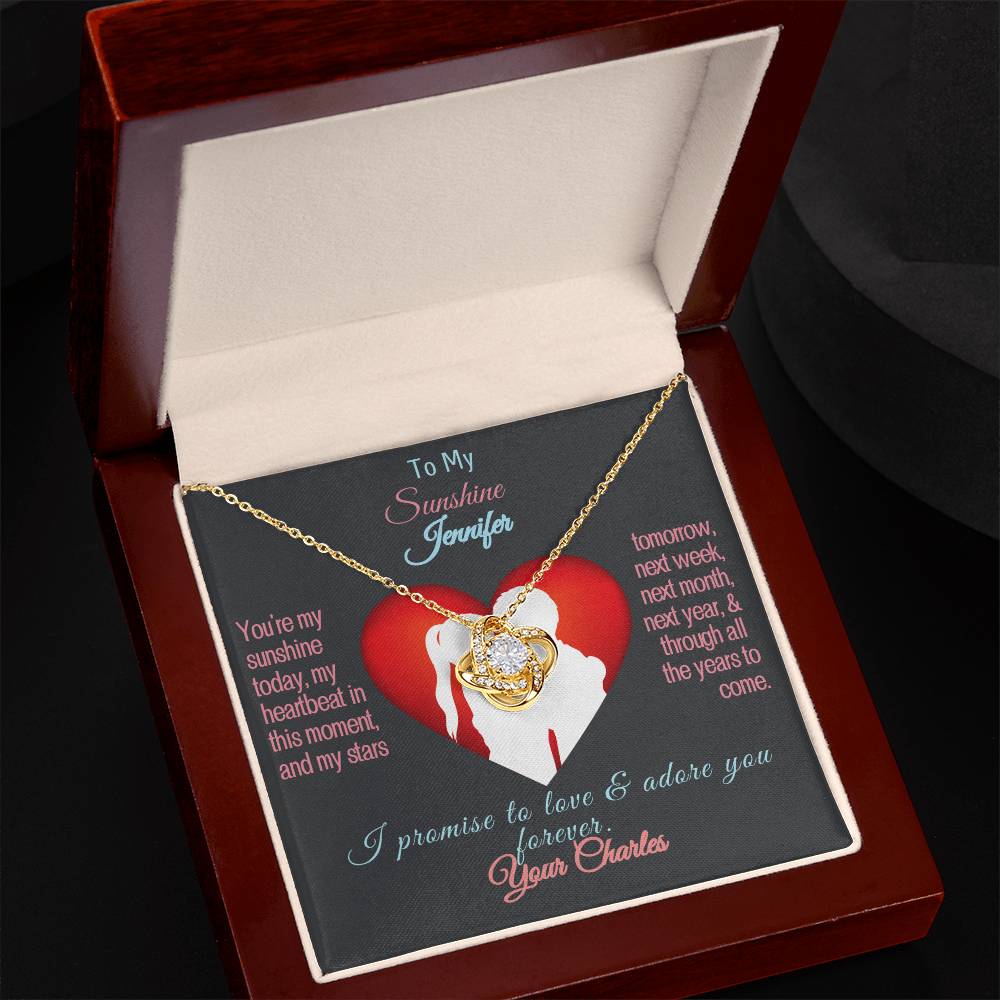 Wife, Girlfriend, Partner, Sweetheart Gift | Love Present from Husband, Boyfriend, Personalized Necklace for wife with Funny message card.