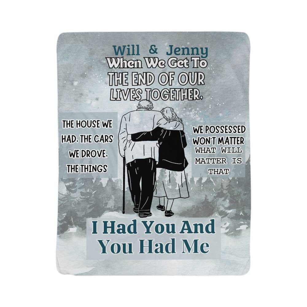 A Getting Old Love Sherpa or Fleece Blanket