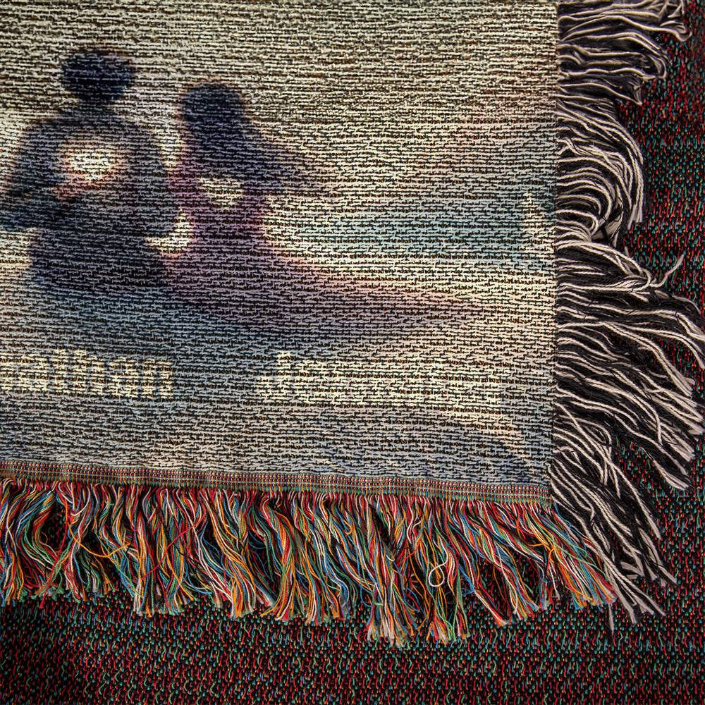 Looking at the sky Heirloom Woven Blanket for Wife from husband