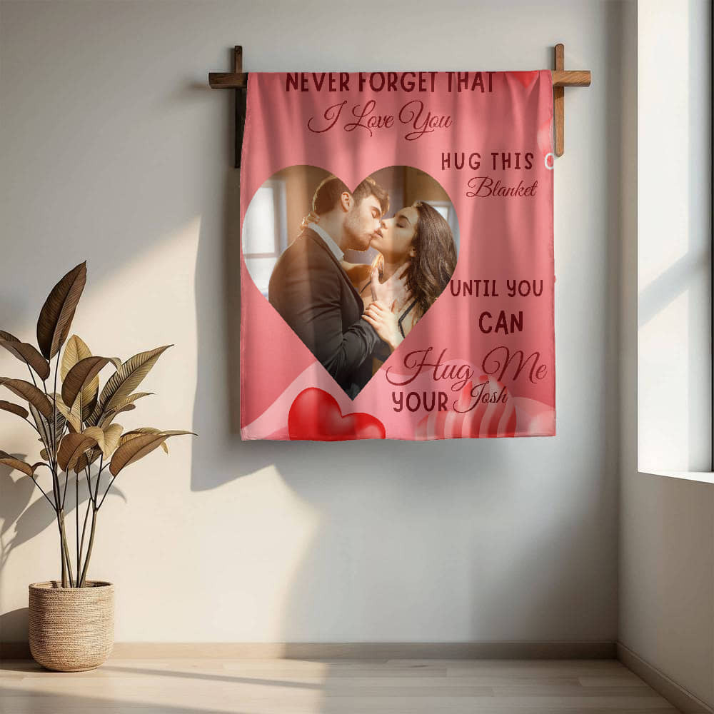 A Personalized Love Sherpa or Fleece Blanket for Your Partner