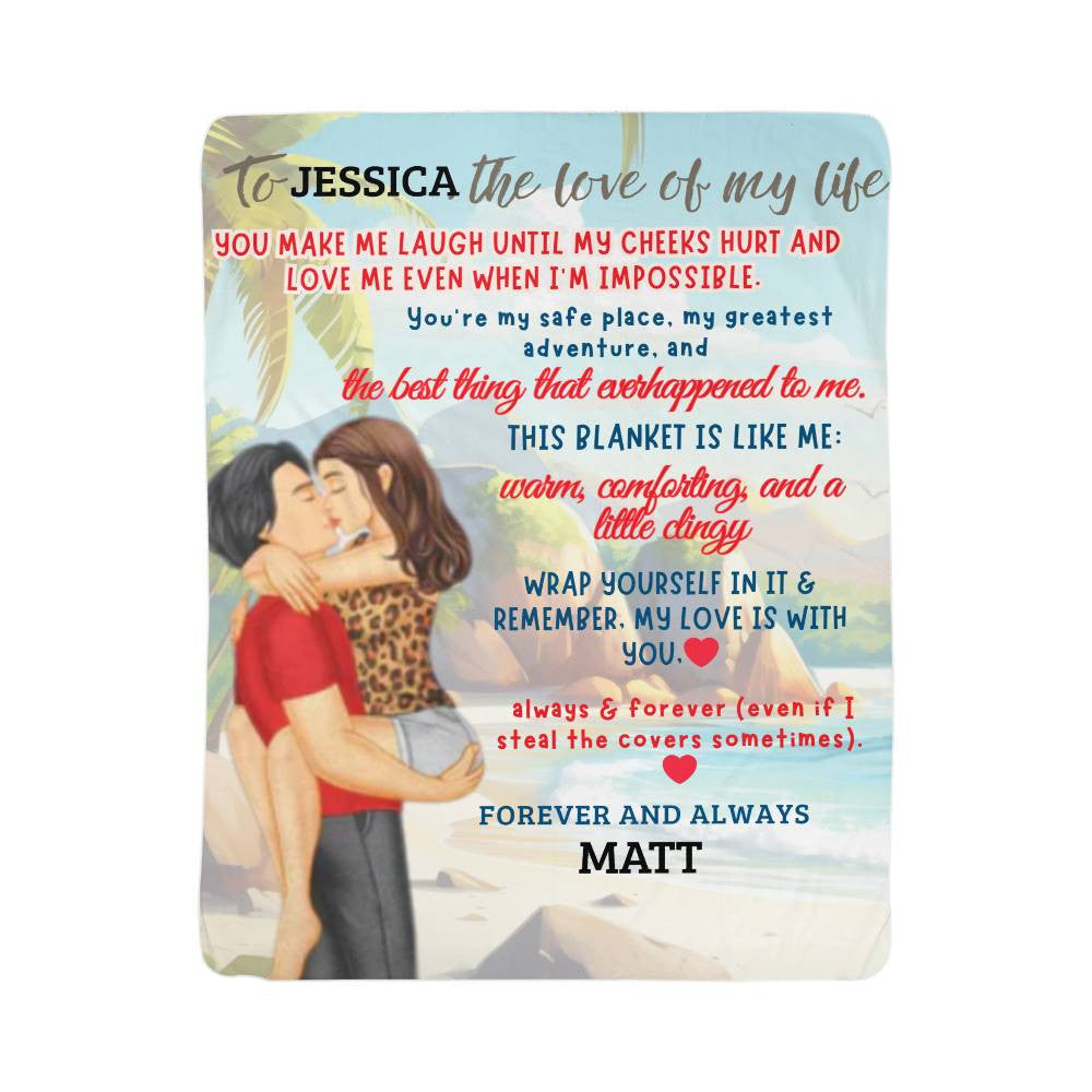 A Love Letter from Mexico to my Wife, Partner or Girlfriend, a Sherpa, Fleece or Woven Blanket