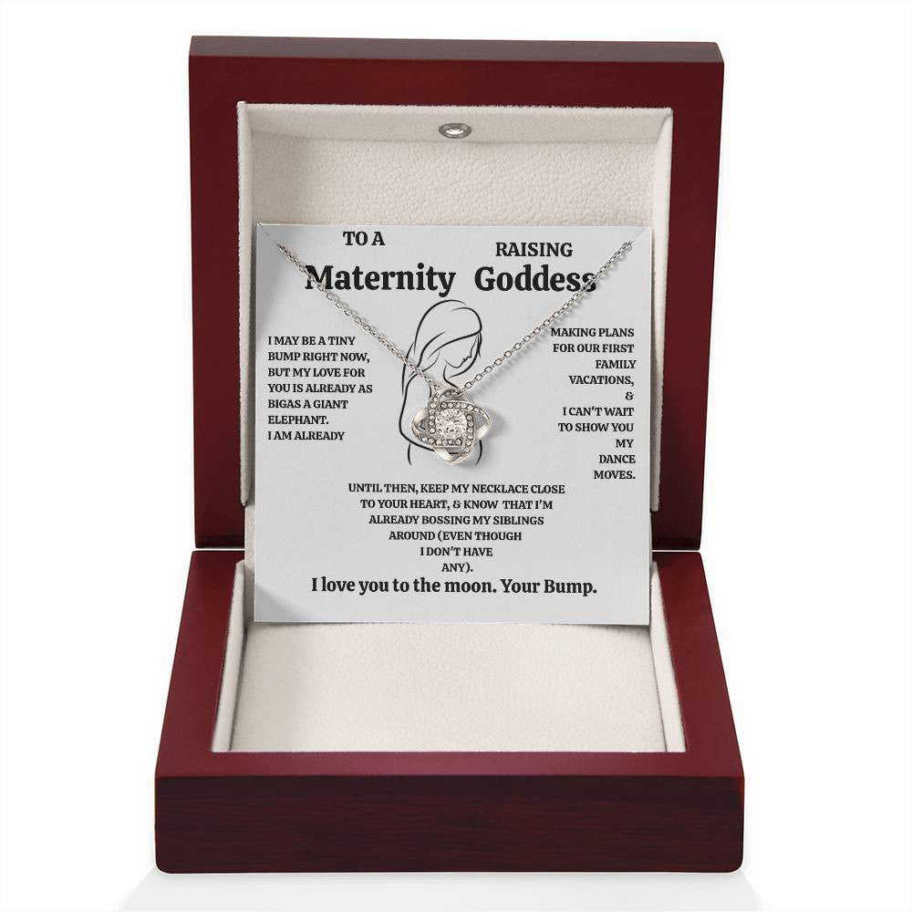 A Love Necklace for a Future Mom from a Bump