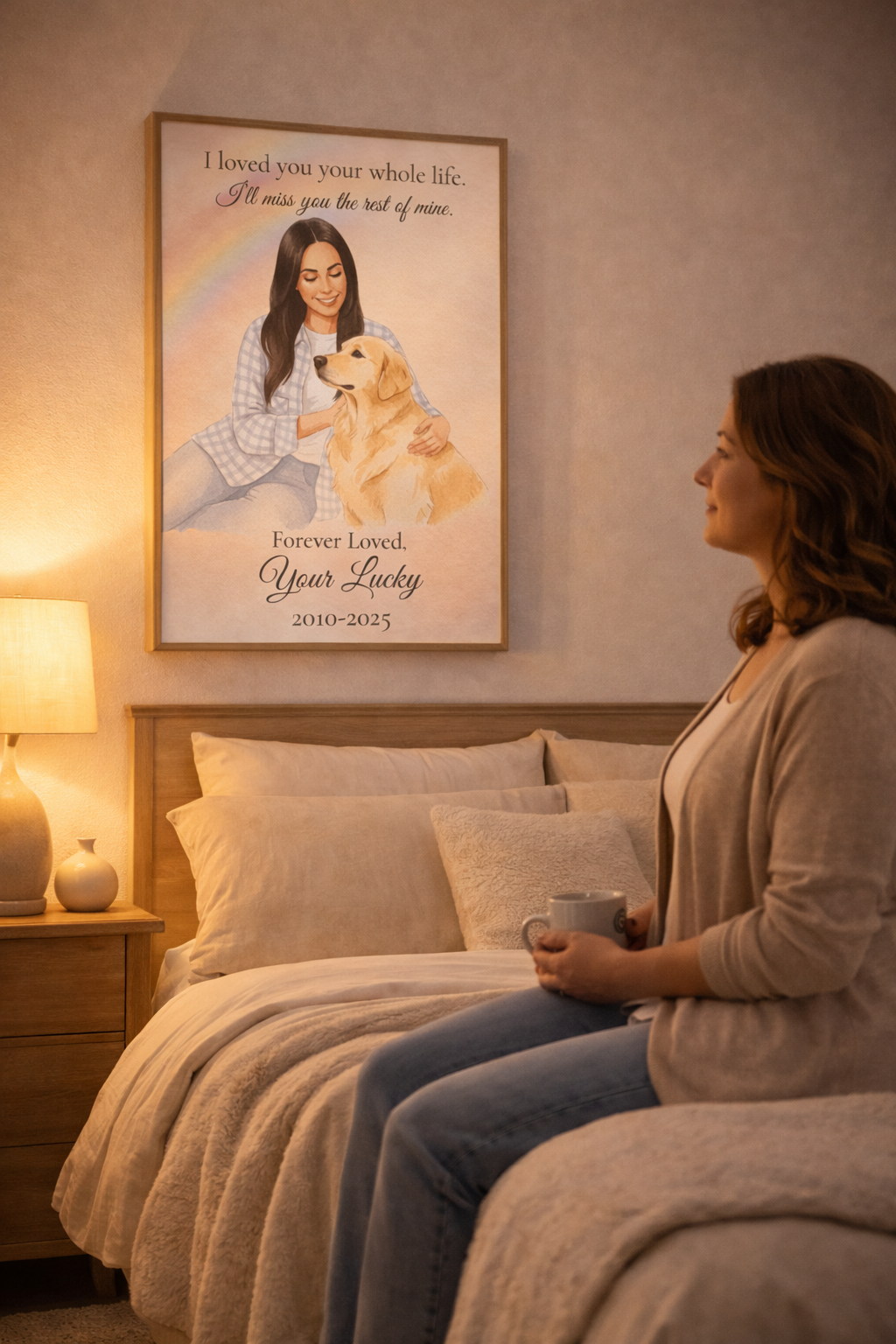 Custom Dog Memorial Portrait A Beautiful Tribute to the Dog You Loved
